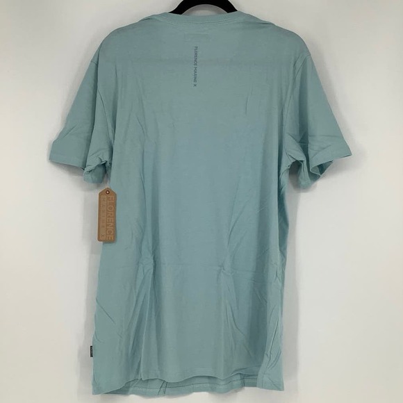 NEW Florence Marine X Size Large GOTAE Organic T-Shirt Light Blue Tee $30 M12-3 - Picture 4 of 10